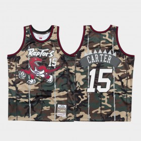 Camisetas Hombre Toronto Raptors Vince Carter 15 Woodland Camo Swingman
